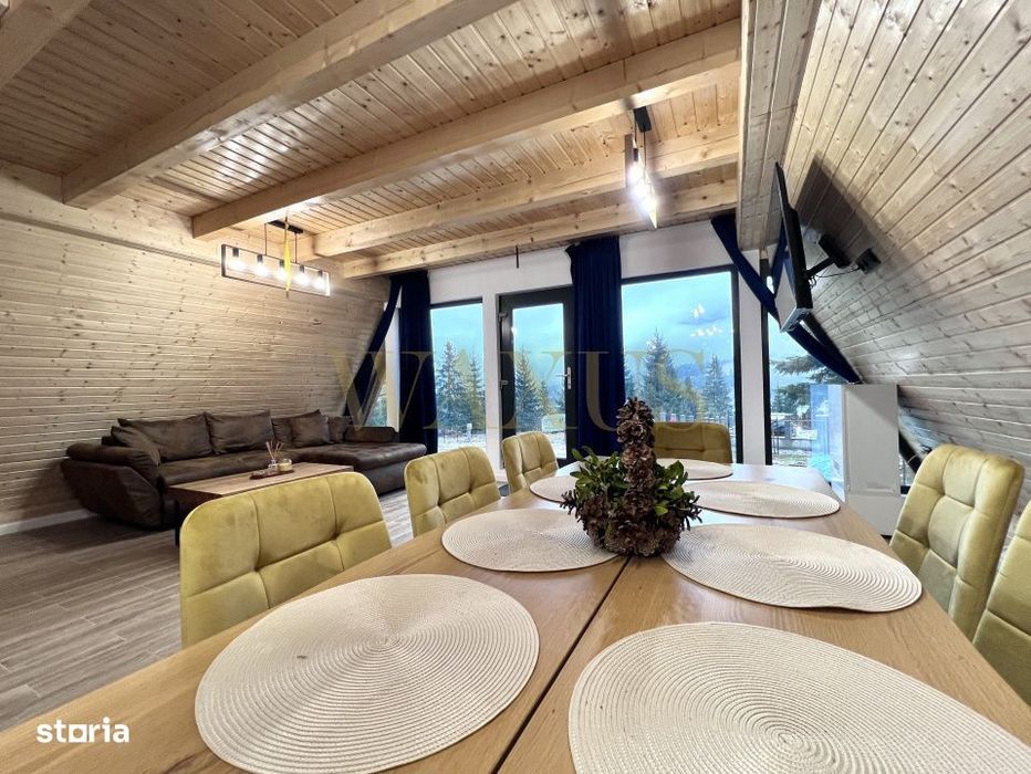 Cabana A-Frame Colibita • Vedere Panoramica la Lac • Jacuzzi, Saun