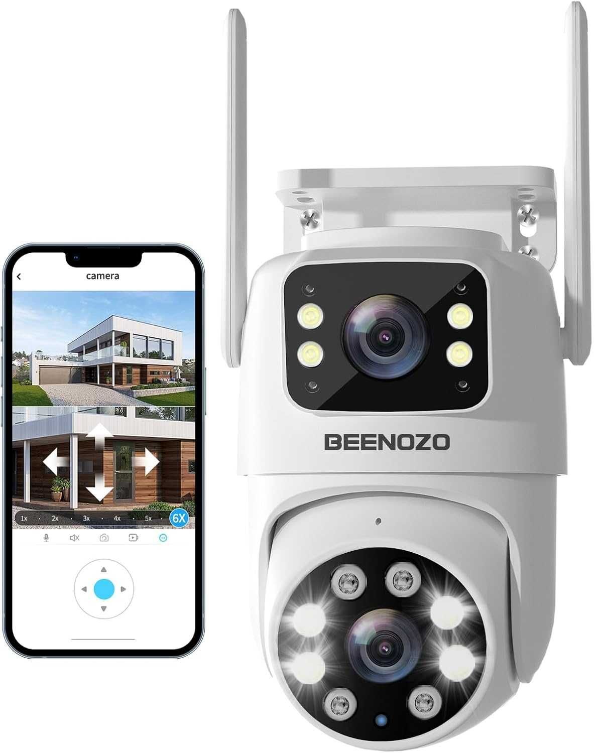 Външна WiFi PTZ камера за видеонаблюдение -нощно виждане и app control