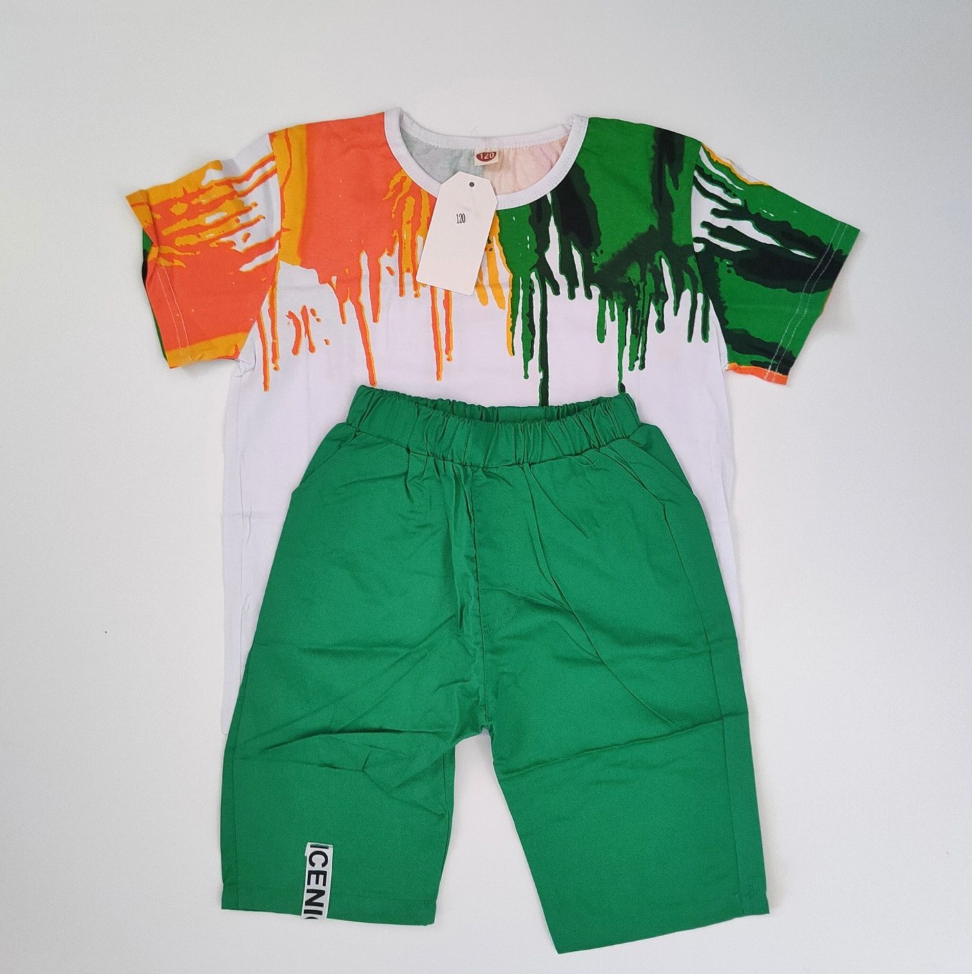 Детски комплект тениска и панталонки, размер 120
