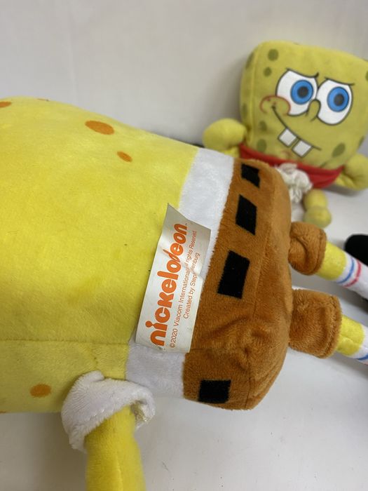 Lot 2 jucării din pluș SPONGE BOB mascote desene animate