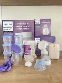 Vand sterilizator &  incalzitor & pompa san & biberoane Philips Avent