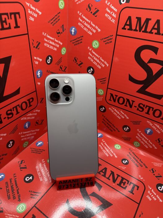 Iphone 16 Pro Max 100% Baterie Amanet SZ Non Stop