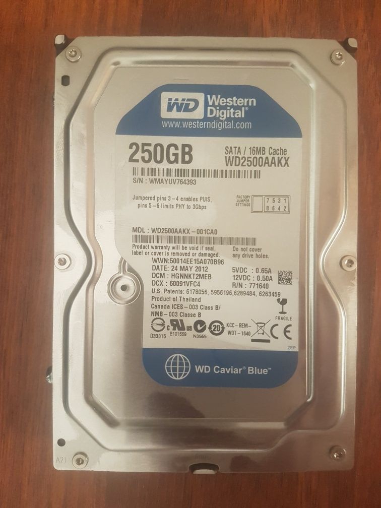 HDD 250 Gb  жёсткие диски