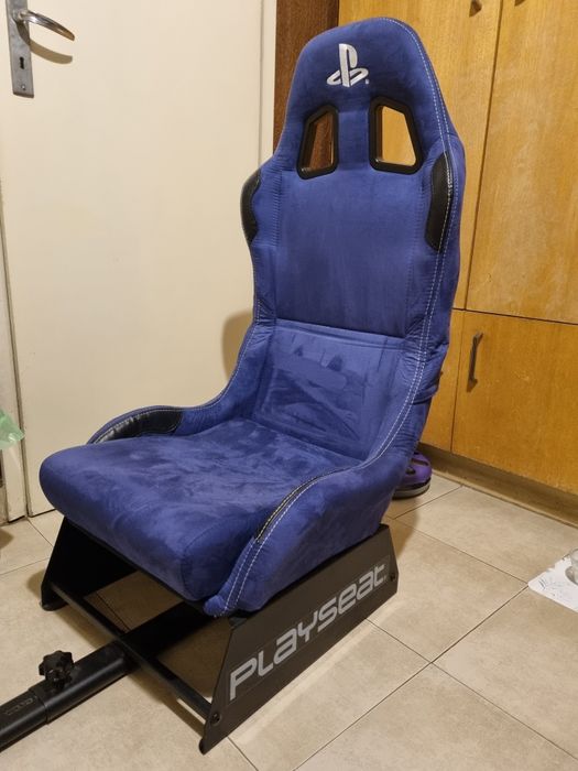 седалка за волан с педали playseat evolution Alcantara виолет