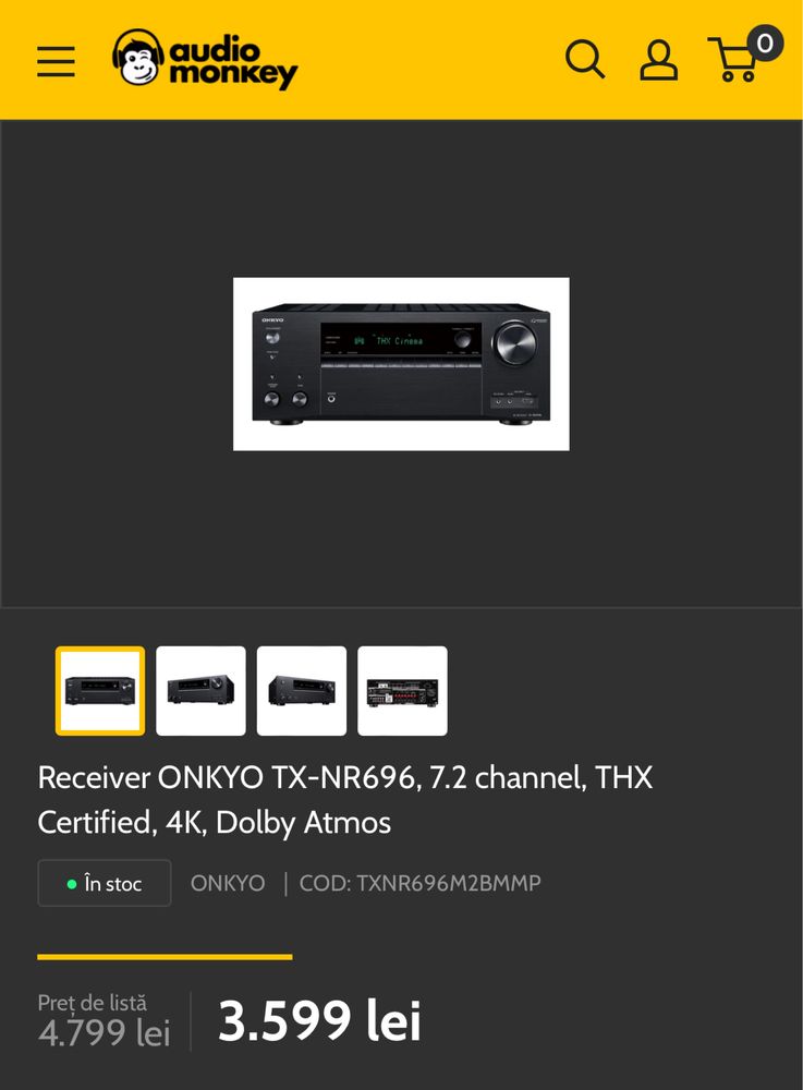 Receiver Onkyo TX-NR696