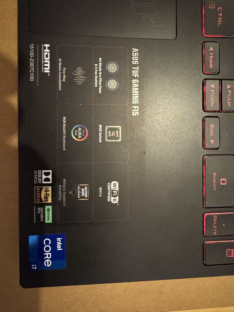 ASUS TUF F15 FX5072 Laptop/Лаптоп