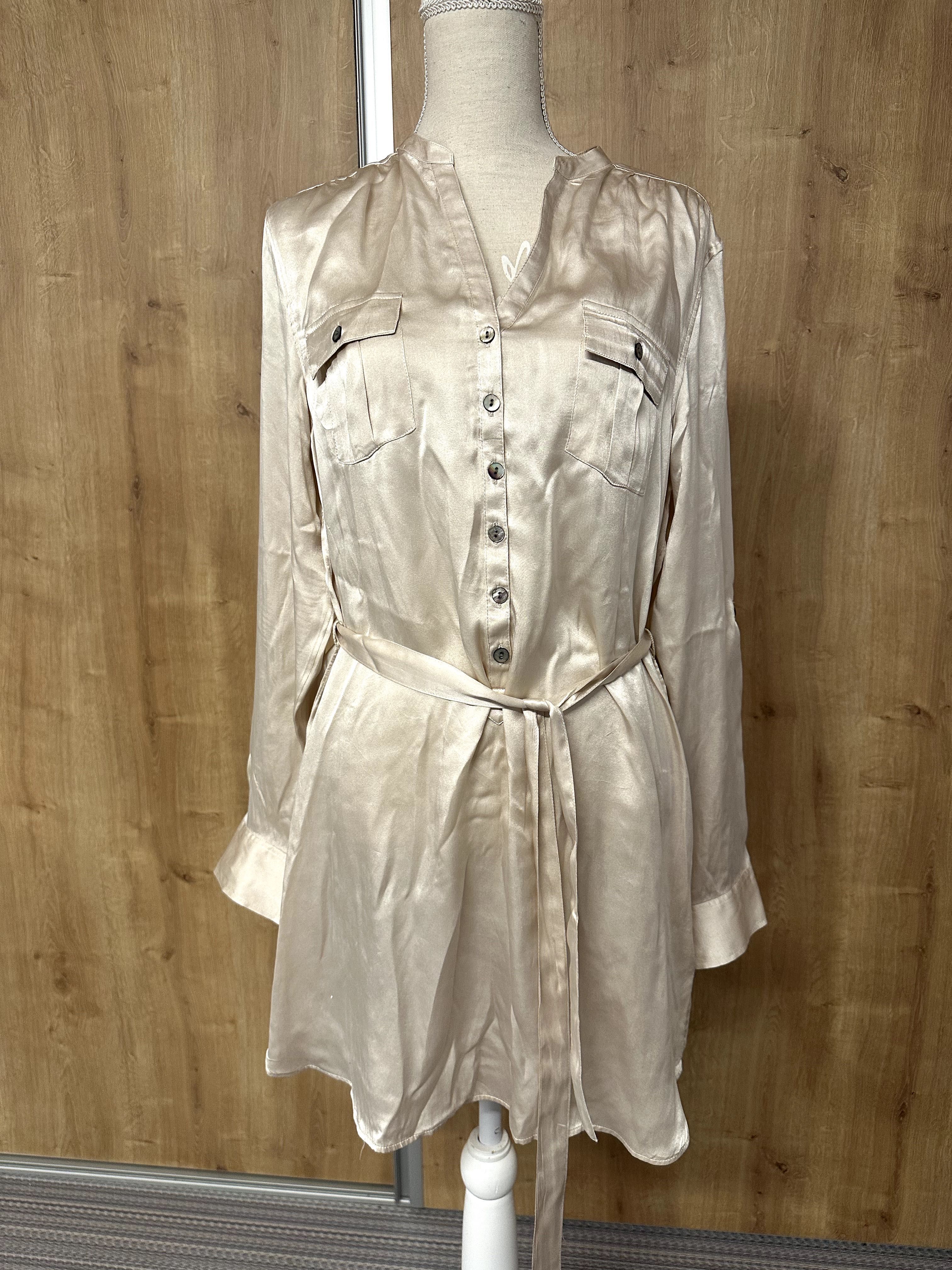рокля естествена коприна BcBgMaxAzria, Massimo Dutti, H&M Premium