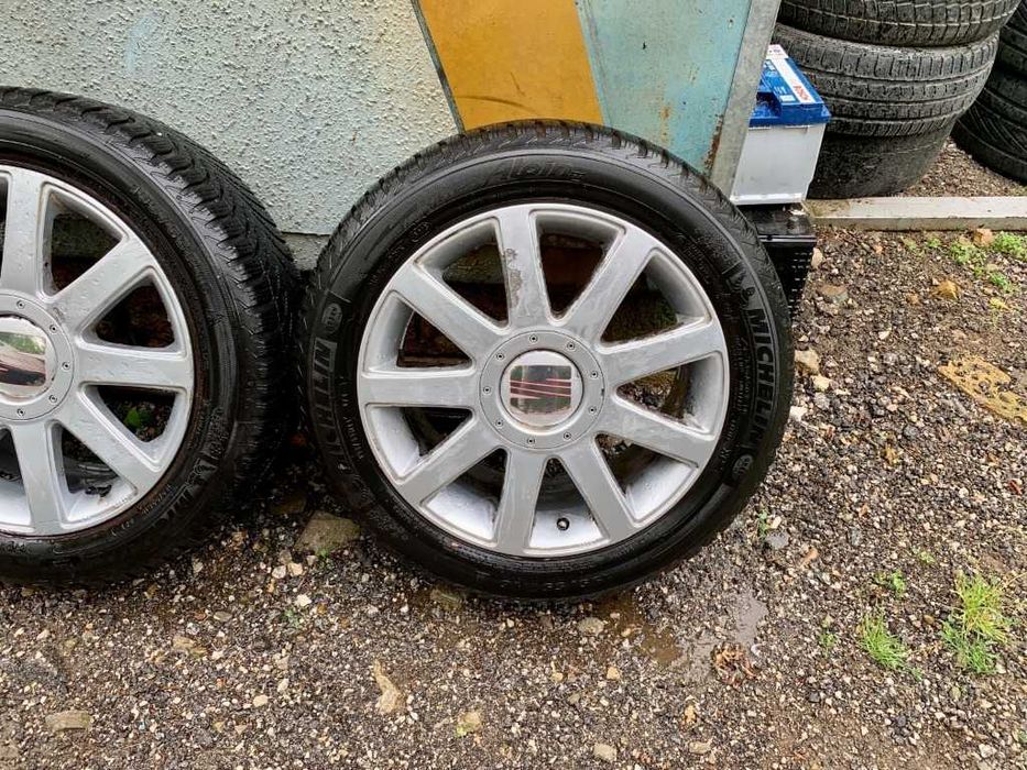 Алуминиеви джанти 16" 5x112 + ЗИМНИ ГУМИ Michelin - Vw,Audi,Seat,Skoda