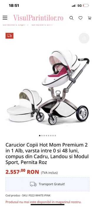 Carucior 2 in 1 Hot Mom Premium 360