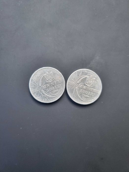 Monedă 500 lei eclipsa solara 1999