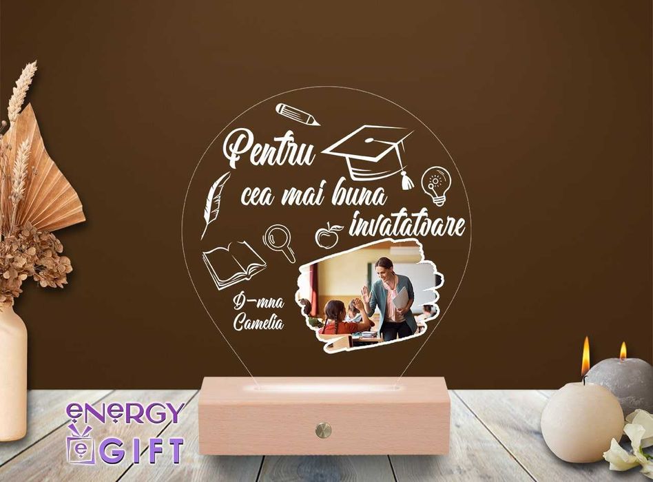 Lampa Led Personalizata – Educatoare / Învățătoare / Profesoară