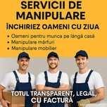 Inchiriez muncitori cu ziua sau la ora manipulare curatenie
