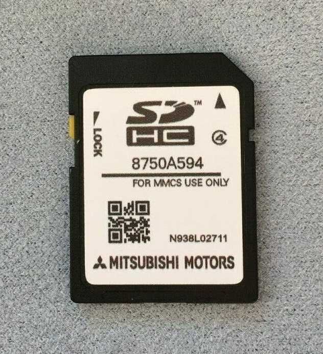 2024 Mitsubishi MMCS Sd Card E11 E12 W11 W12 W13 W15 W17 W18 P11 Карта