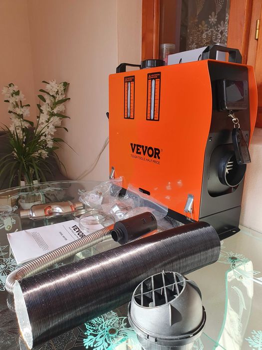 Sirocou 8kw 12v 15a Rezervor Motorina 5L Afisaj LCD Consum 0.1-0.5 L/h