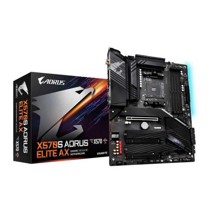 KIT Placa de baza AM4 Gigabyte Aorus Elite AX x570 S+5700X3D+32GB Ram