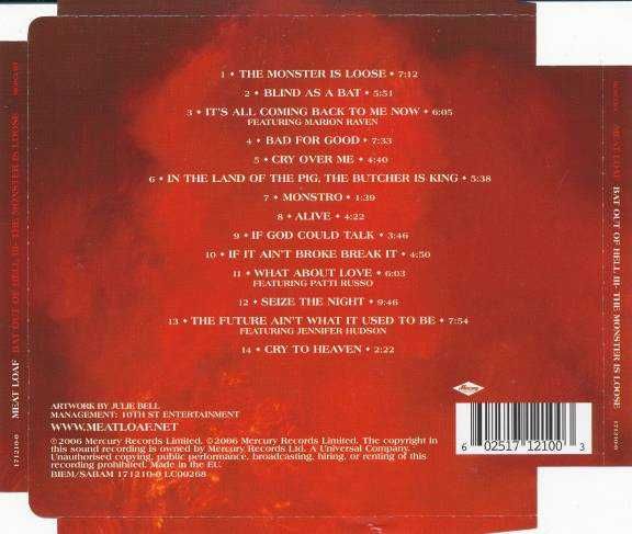 CD Meat Loaf - Bat Out of Hell III - The Monster Is Loose (2006)