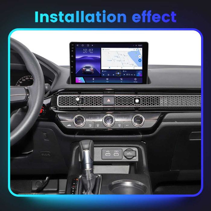 NAVIGATIE Android 14 Honda Civic 2006 2022 1/8 Gb Waze CarPlay +CAMERA