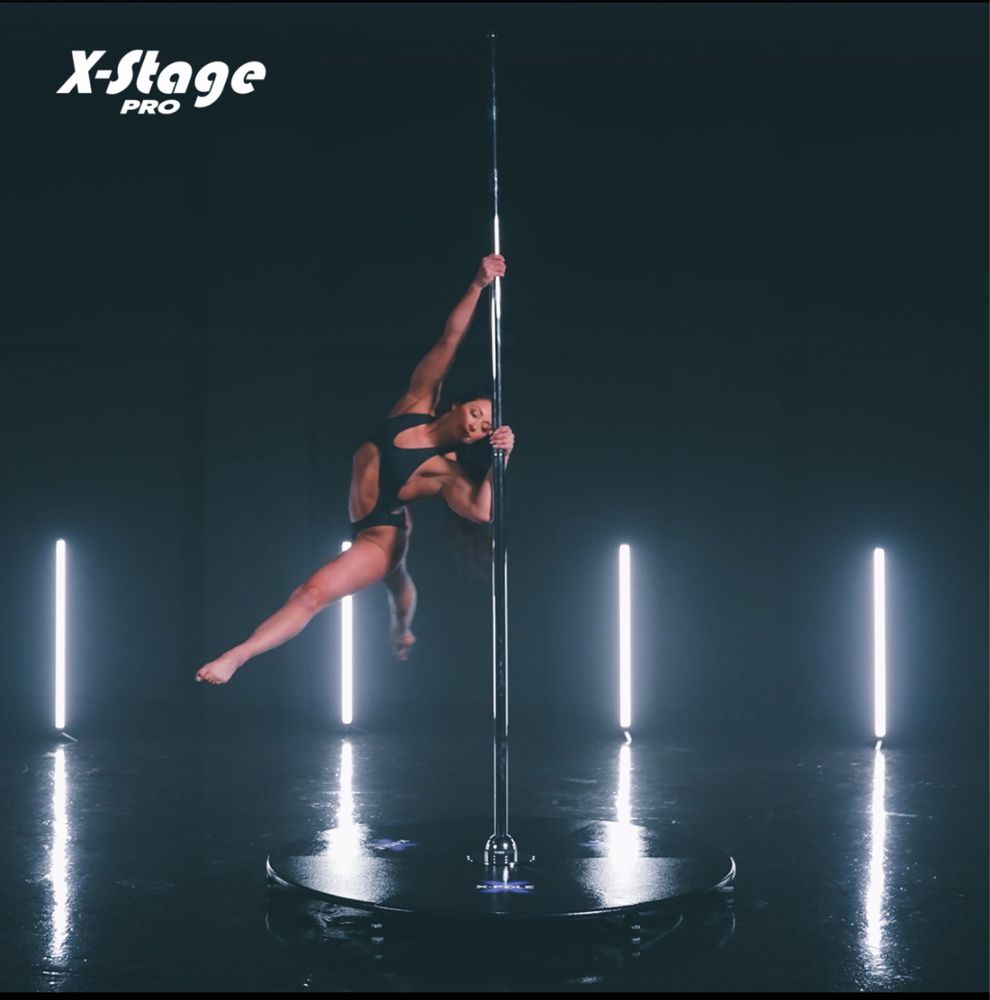 Пилон X-STAGE PRO pole dance - Пилон сцена хром 45мм.
