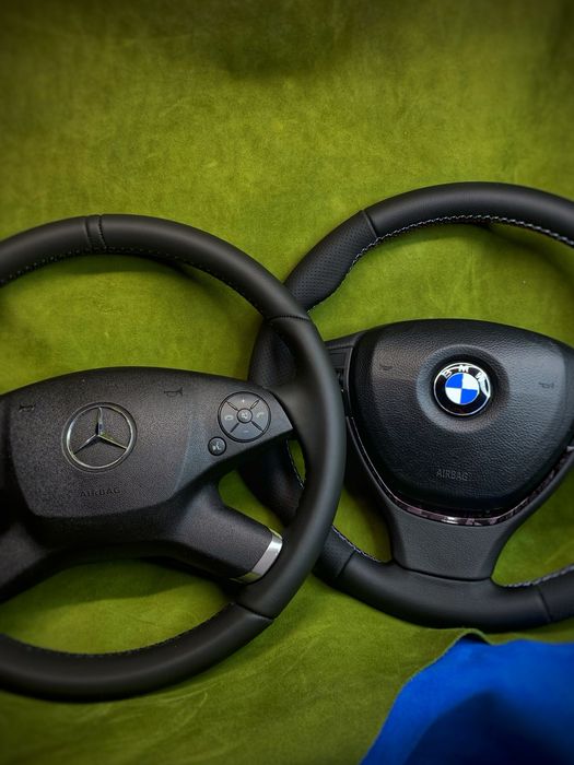 Vand/schimb volane reconditionate/tapitate in piele naturala audi-vw