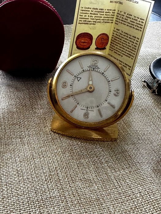 Jaeger-LeCoultre Miniature Travel Alarm Clock 8 Days