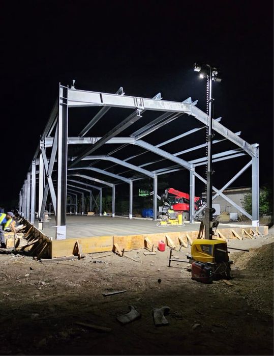 Hale metalice - structuri zincate orce dimensiune
