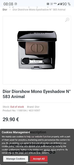 Fard de pleoape Diorshow!