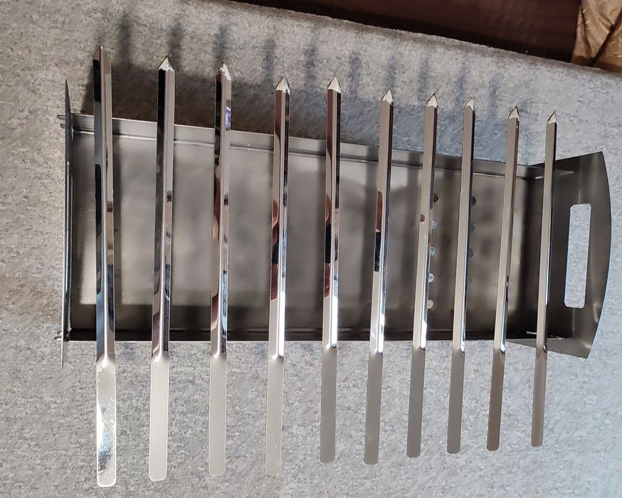 Мангал разборный качественный с шампурами