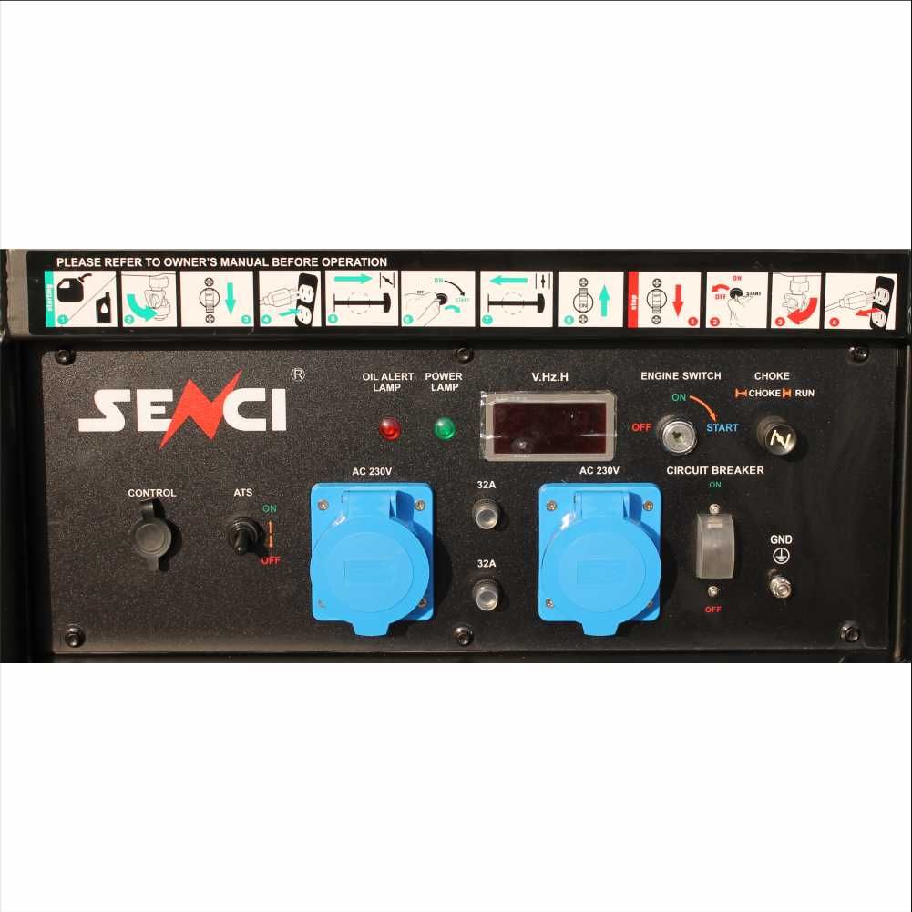 Generator SENCI SC13000-EVO-ATS, Putere max. 11 kW, 230V, AVR, benzina