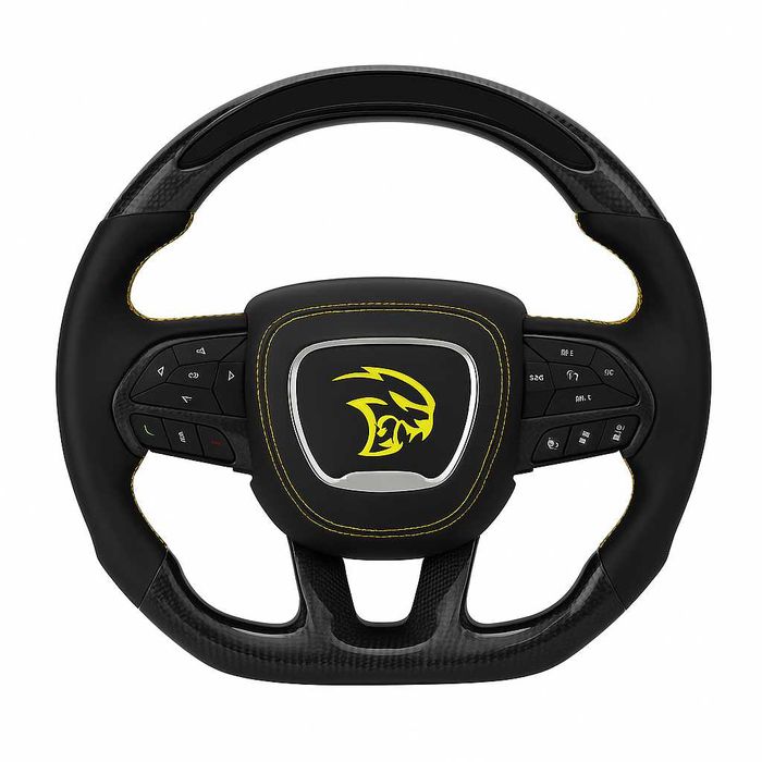 Карбонов Hellcat спортен волан за Dodge Charger / Challenger