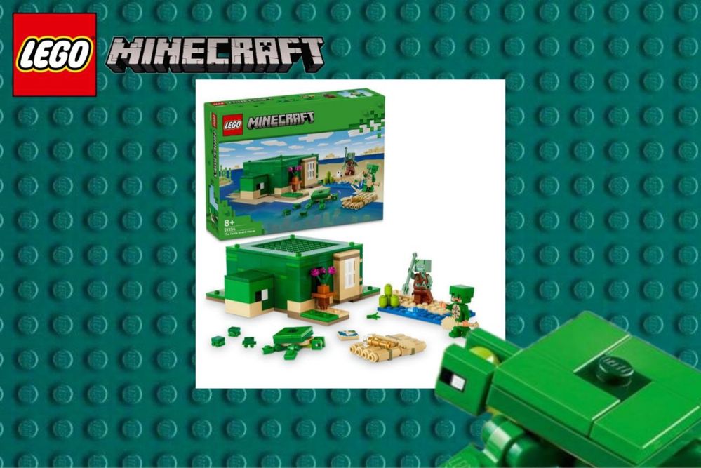 Lego Minecraft  Дом черепаха