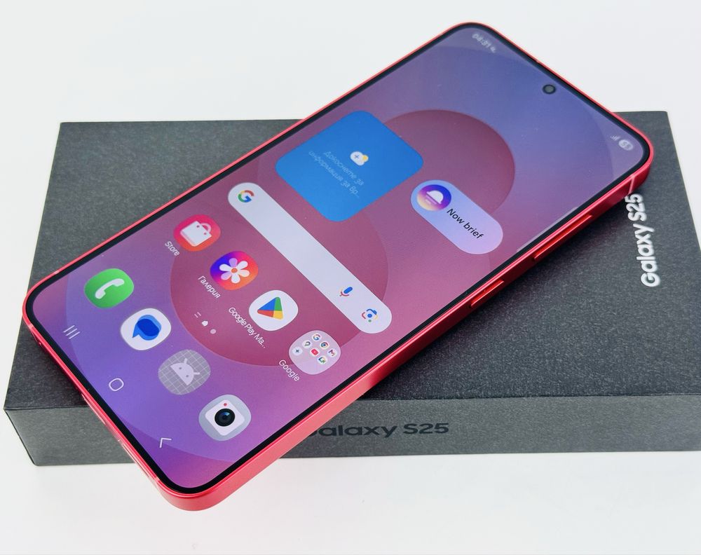 НОВ! Samsung Galaxy S25 5G 128GB 12RAM Coralred Гаранция!