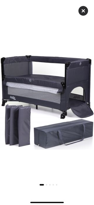 Patut pliabil de calatorie 120x60 bonus saltea de cocos antialergica