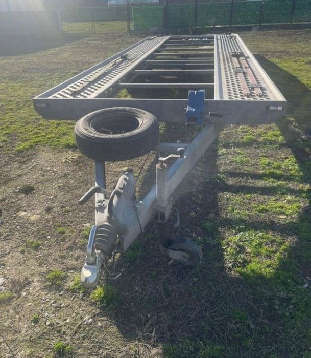 Inchiriere Remorca/Platforma auto 6m plina 3 trei axe 8,5m 5m 8m