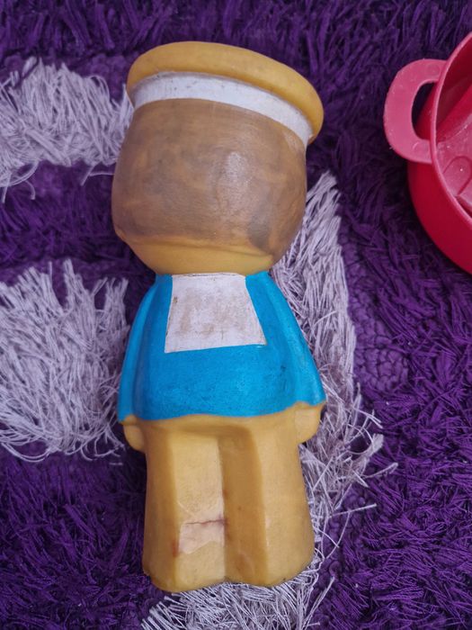 Соц гумена играчка-моряче и купа с лопатка