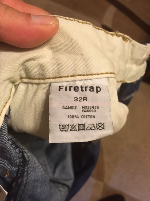 Дънки прави Firetrap Gambit 32W 32L