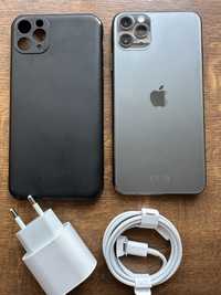 iPhone 11 Pro Max cu incarcator si husa