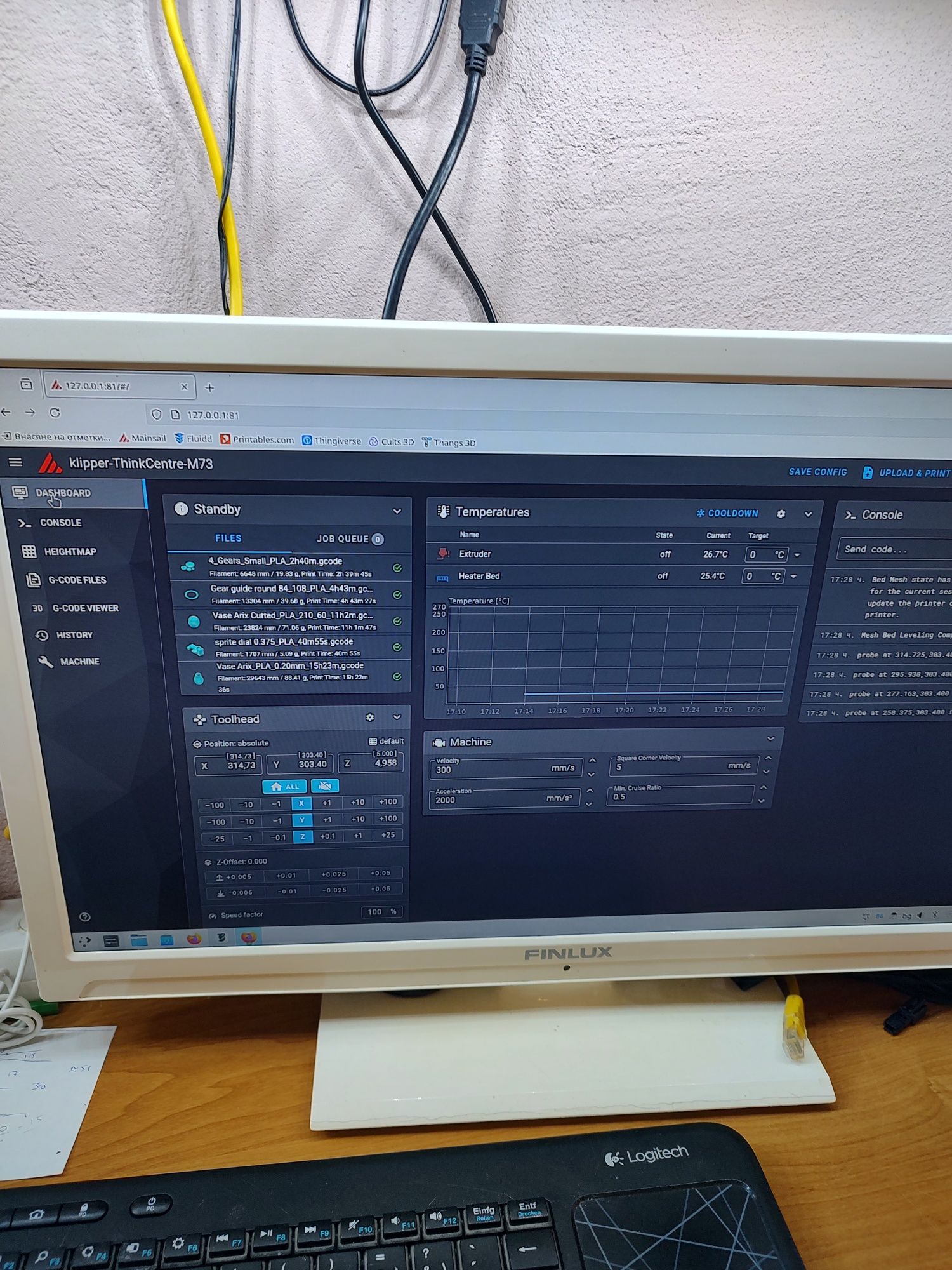 Mini PC c Klipper за 3D принтери