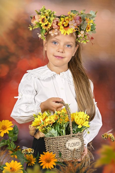 Осенние портреты в школах и детских садах