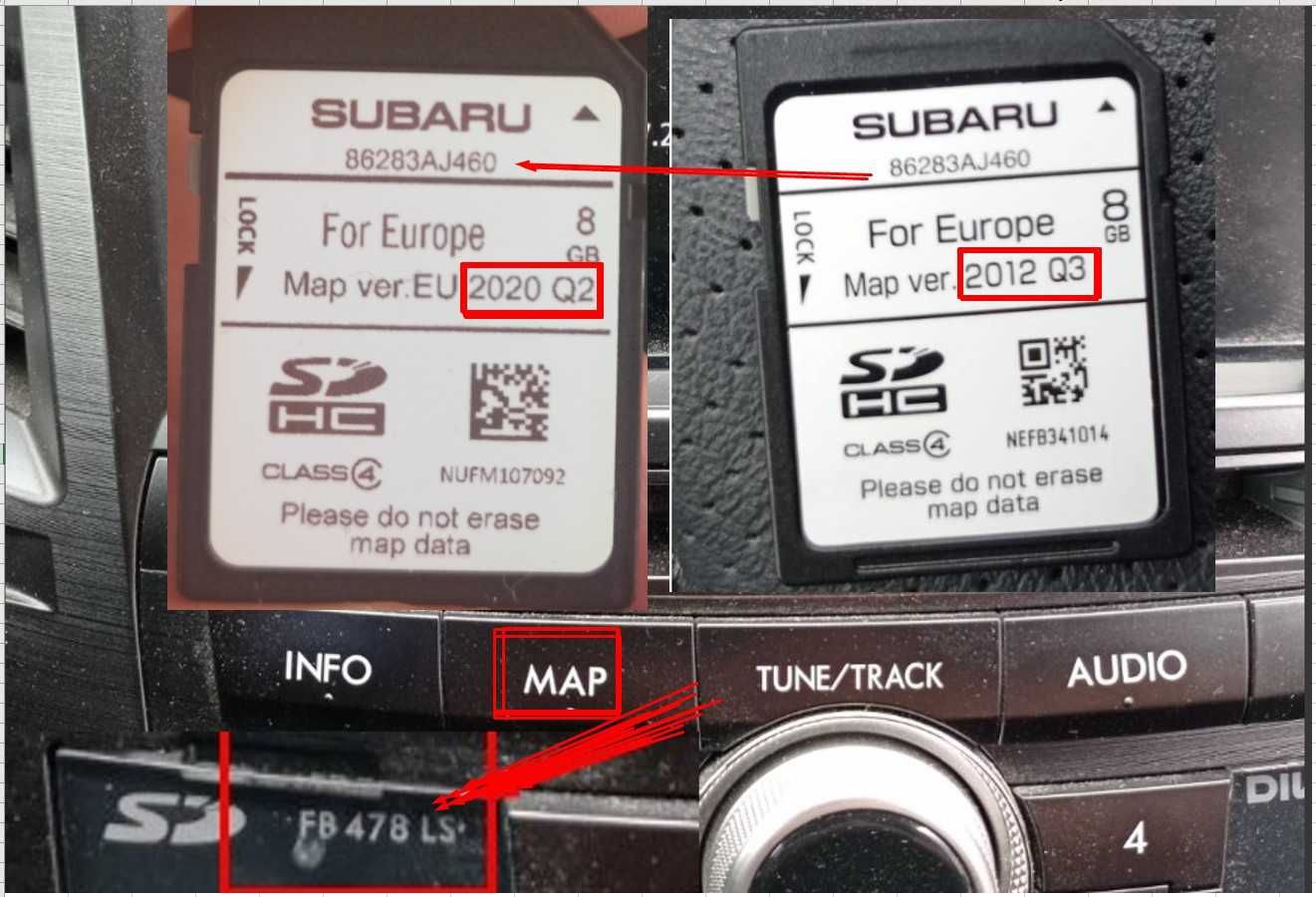 2022 SD картa Субару навигация ъпдейт Subaru Forester,Outback,Impreza