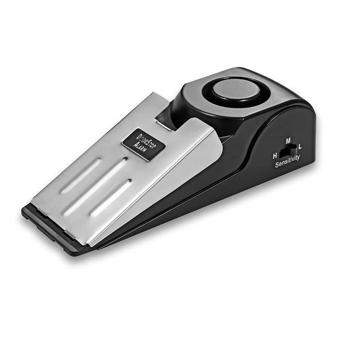 Opritor de ușă cu pană de siguranță, sistem de alarmă