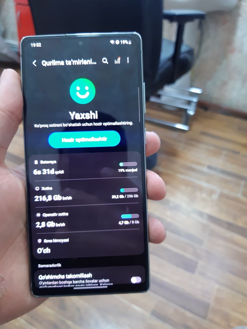 Samsung Not 20 5G 256tali