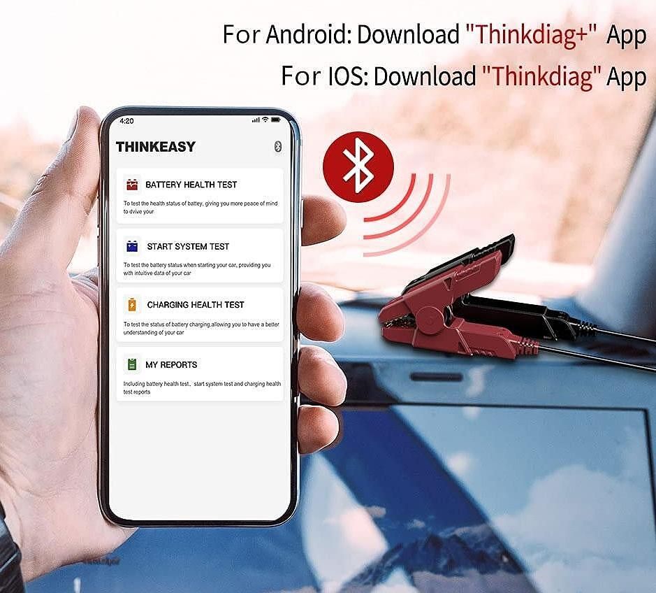 Thinkeasy bluetooth тестер акумулатор от серията на thinkcar