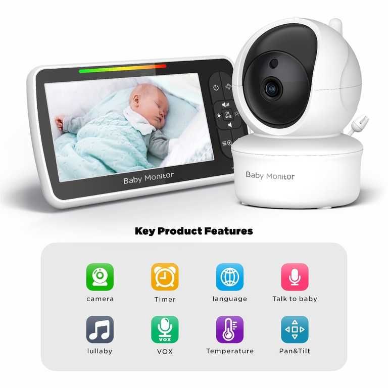 Видеоняня Video Baby Monitor SM650 с поворотной камерой