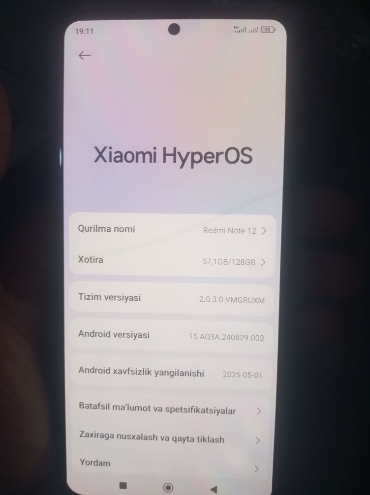 Redmi not 12 128 GB.  kelwlad