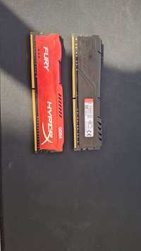 Memorie HyperX Fury 16GB DDR4 2400MHz CL15 1.2v Red/Black  x 2 de 8 GB