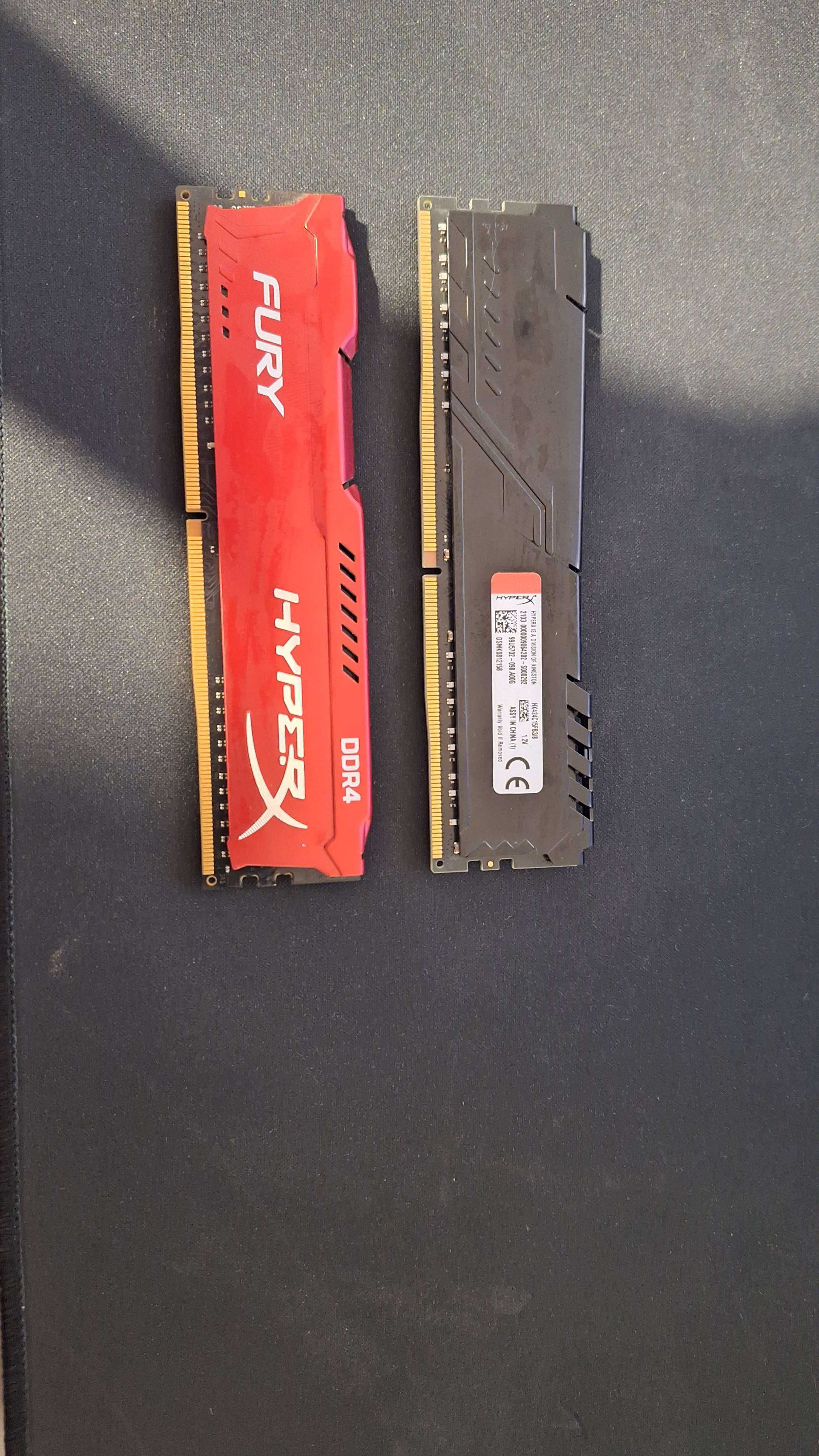 Memorie HyperX Fury 16GB DDR4 2400MHz CL15 1.2v Red/Black  x 2 de 8 GB