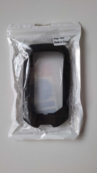 Husa silicon Garmin Edge Explore 1050 - neagra + folie de protectie