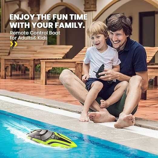 DEERC 2008 Barcă cu telecomandă RC cu lumină LED