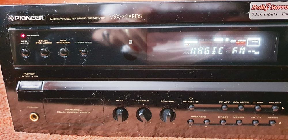 Pioneer VSX-708RDS amplituner 2X65W sau 5X65W pe 8 Ohm