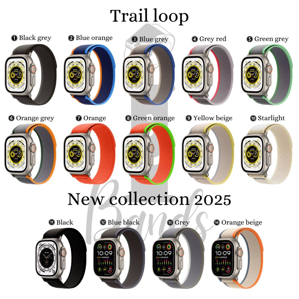 Текстилни каишки Trail Loop за Apple Watch ULTRA/SE2/SE/10/9/8/7/6/5/4